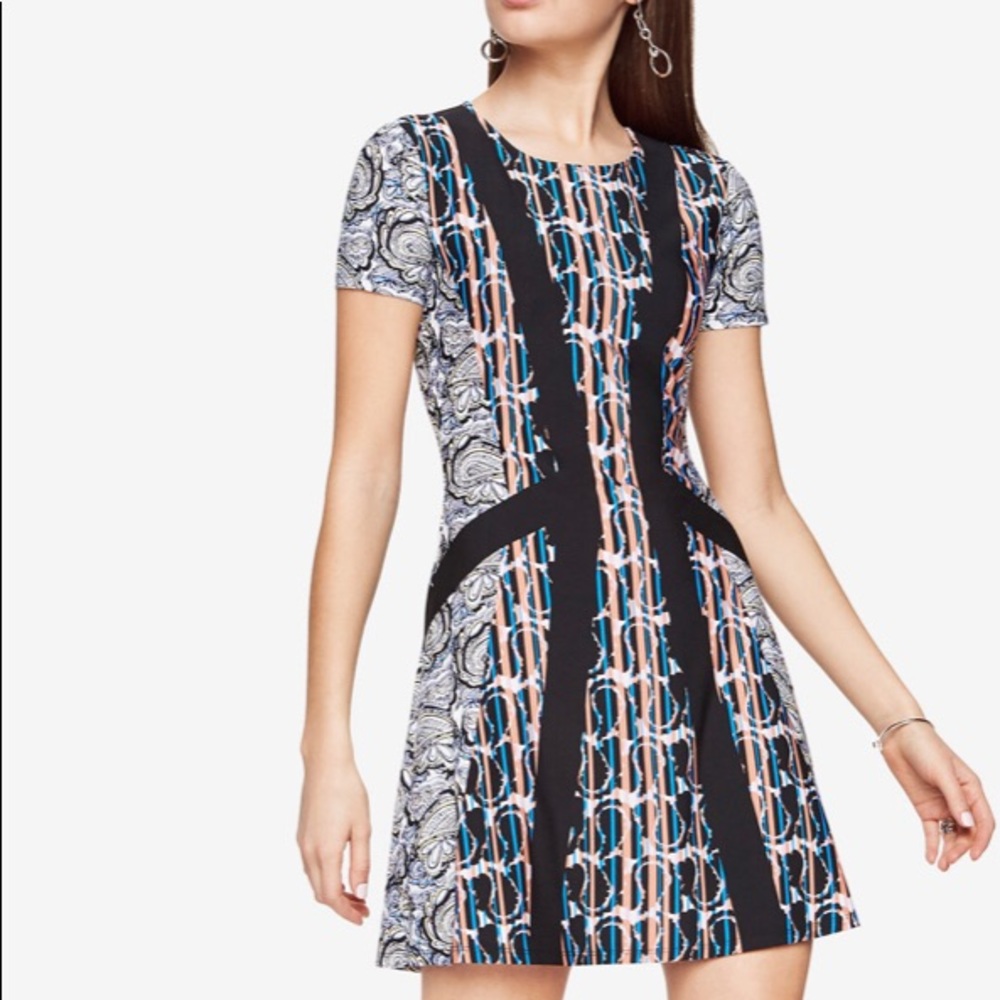 BCBG Aleah Paisley Print Dress